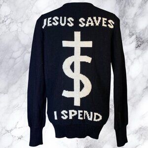 UNIF Jesus Saves I Spend Cardigan